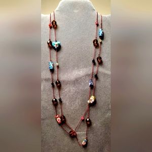 Glass beaded necklace